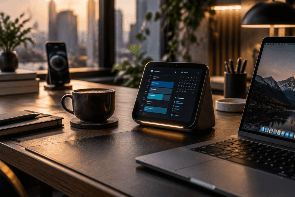 An AI Desk Calendar That Keeps You Off Your Phone
