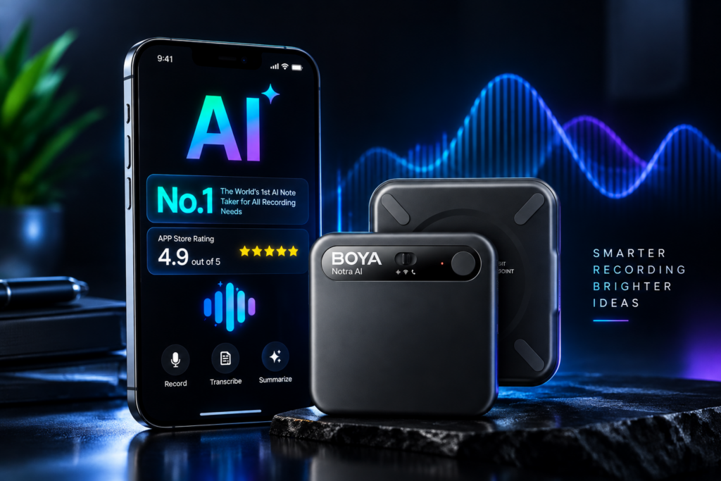 BOYA Notra: An AI Voice Recorder That Summarises Your Meetings