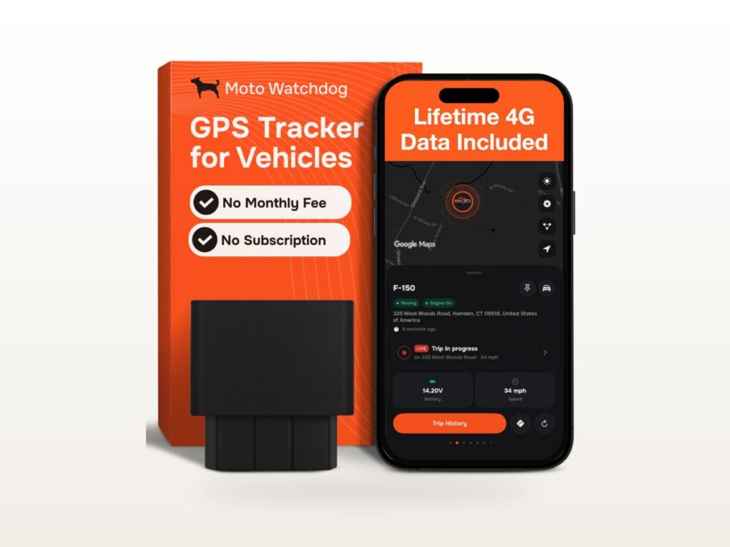 Moto Watchdog GPS Tracker (No Subscription)