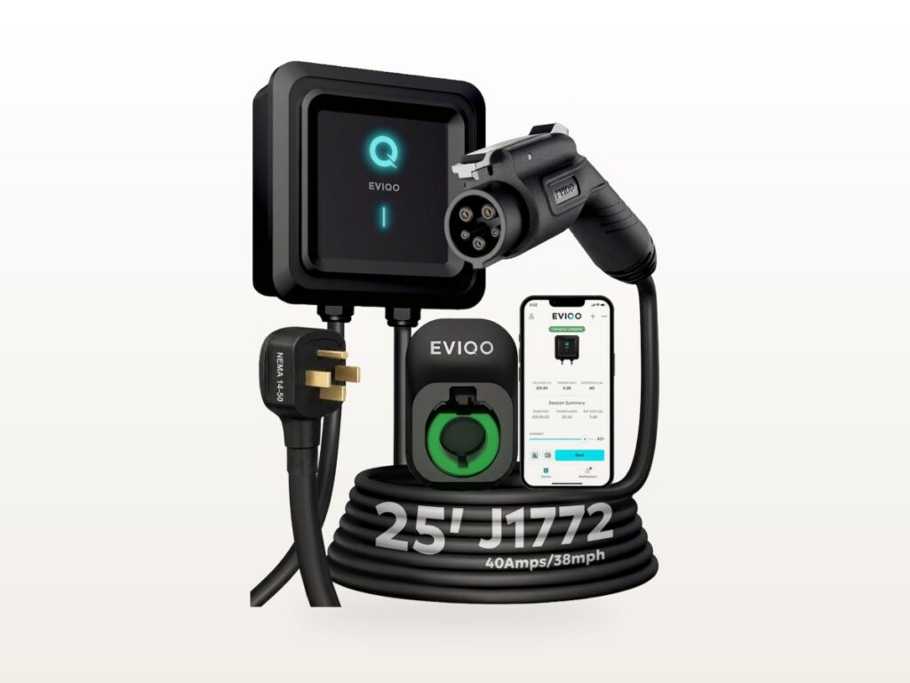 EVIQO 40A Level 2 EV Charger (NEMA 14-50 Plug)