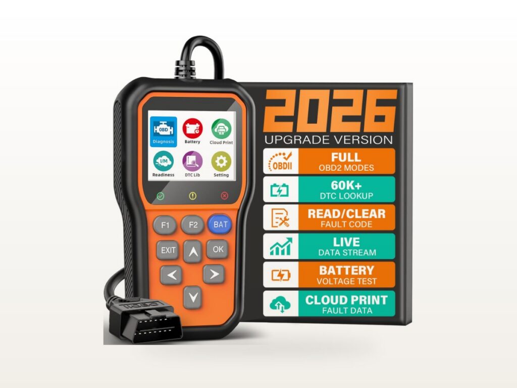 BluSon YM319 OBD2 Scanner with Battery Tester