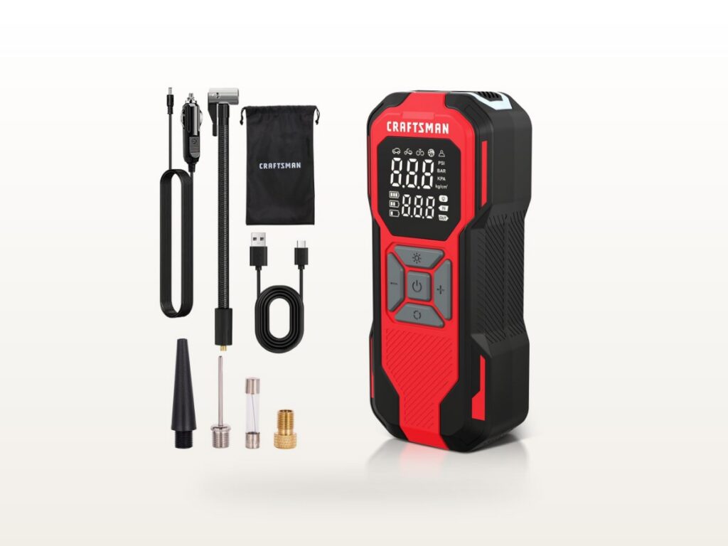 CRAFTSMAN Cordless Tire Inflator (6,000mAh)