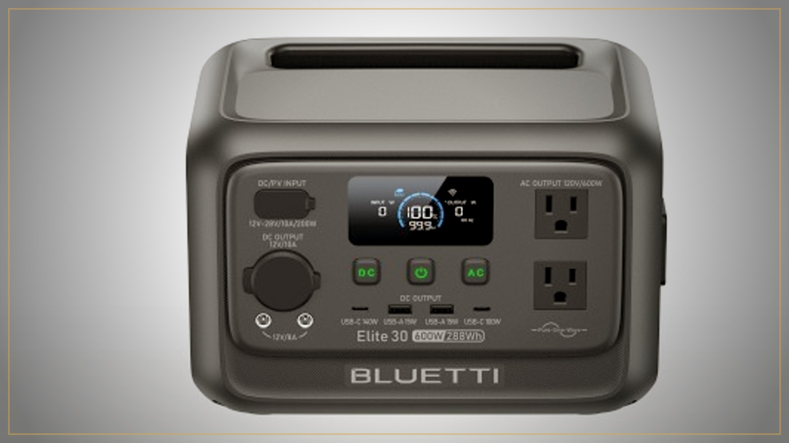 BLUETTI Elite 30 V2 portable power station front panel