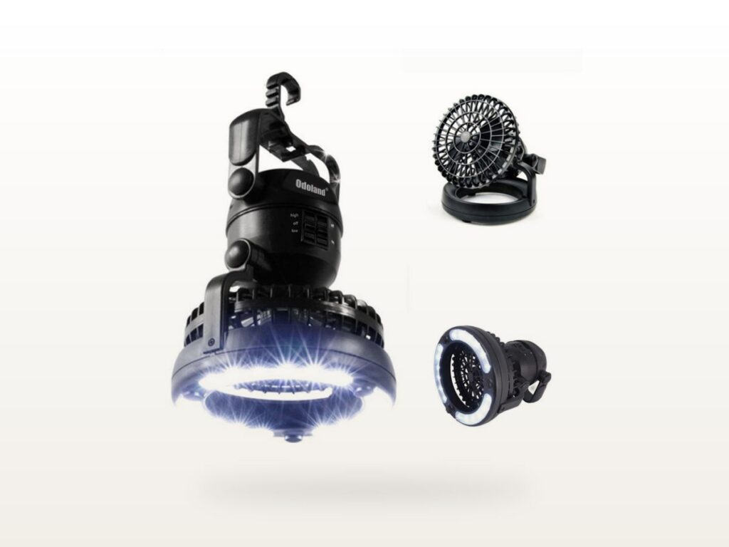 Odoland LED Camping Lantern with Ceiling Fan