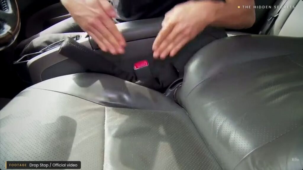 Drop Stop seat gap filler between car seat and center console